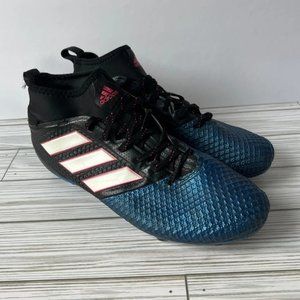 ADIDAS Ace 17.3 Prime Mesh Ace Soccer Cleats BA8505 Size 8.5 VGC Blue